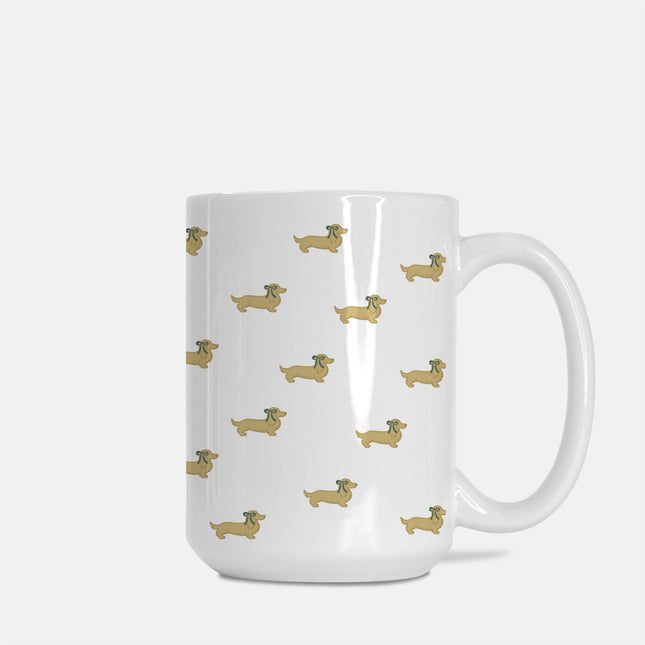 Christmas Coffee Mug - Dach Of Gold Green Coquette