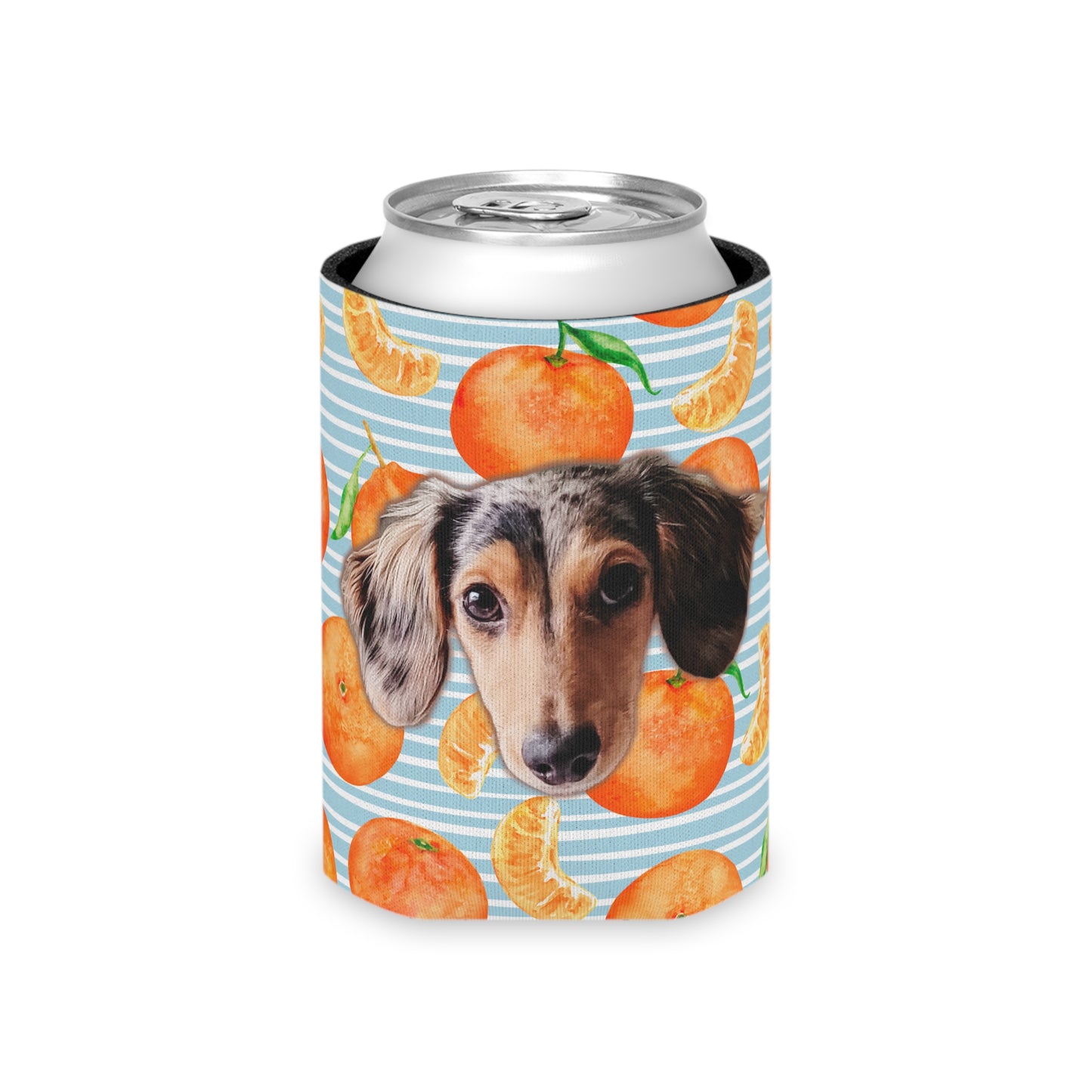 Cutie Clementine Custom Can Cooler Coozie