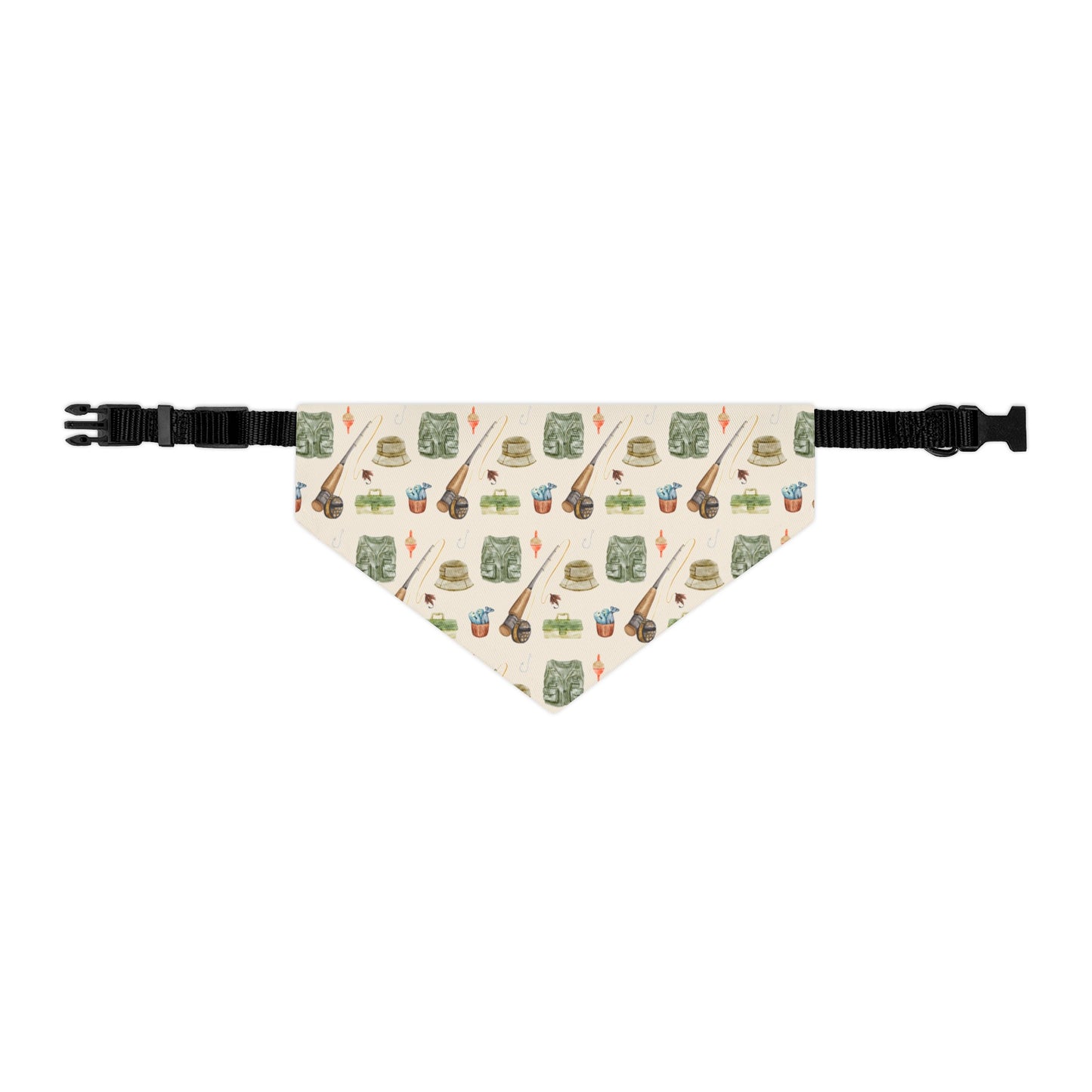 Gone Fishin' Collar Pet Bandana