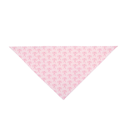 Little Bow Pink Dog Bandana