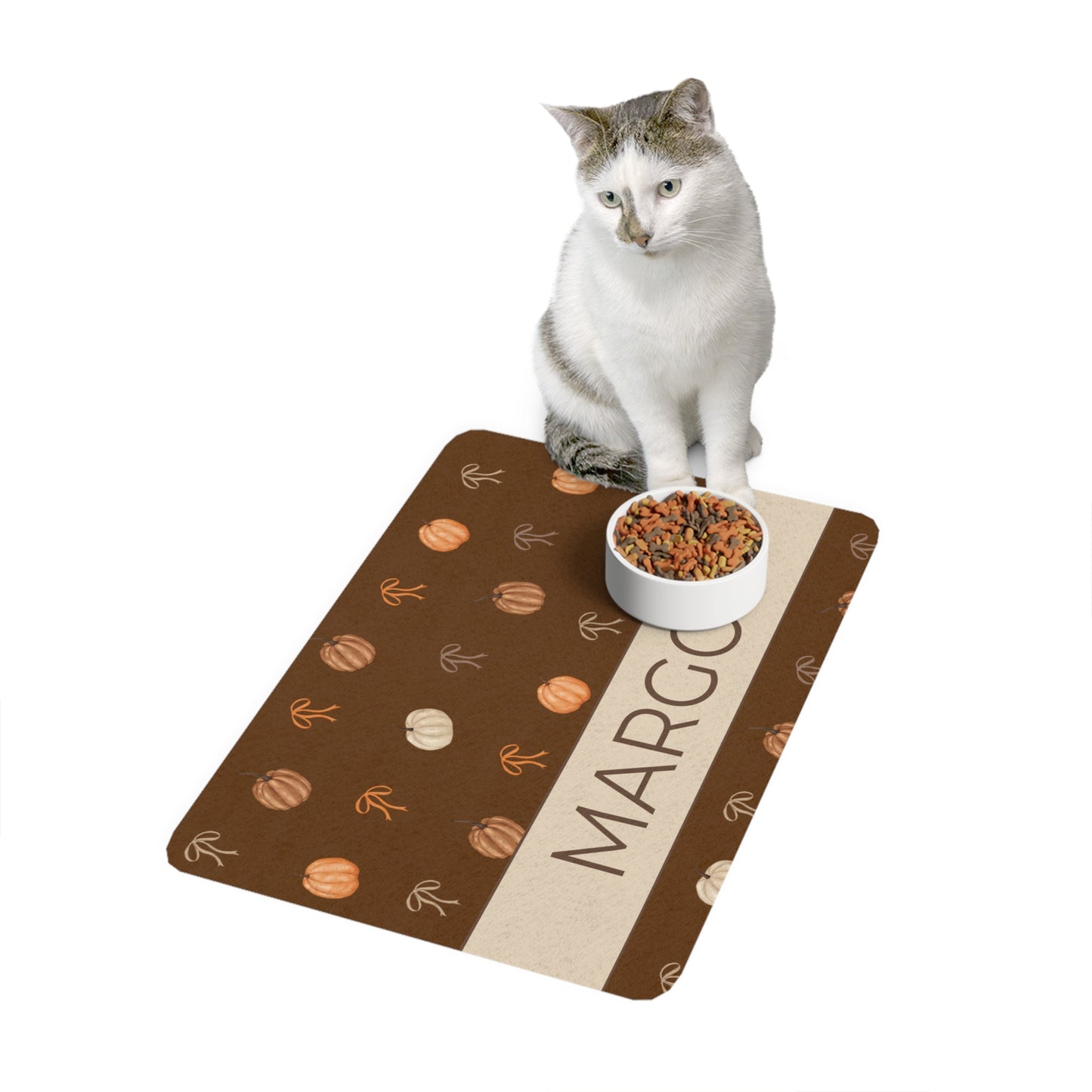 Autumn Coquette Pet Custom Food Mat