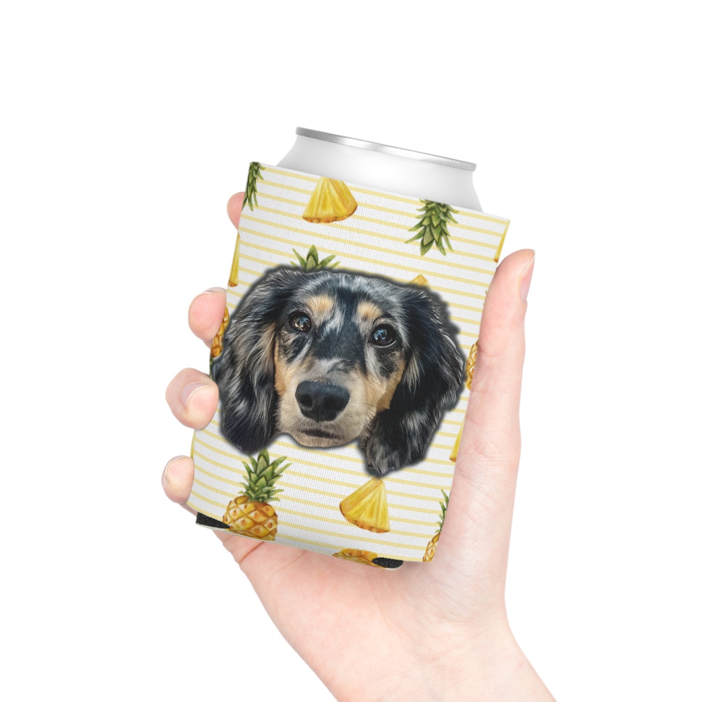 Pineapple Paradise Custom Can Cooler Coozie