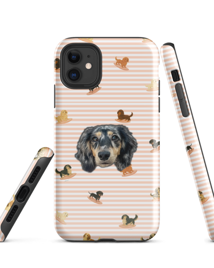 Tough Case for iPhone® - Doxie Depot Surf Club Stripes