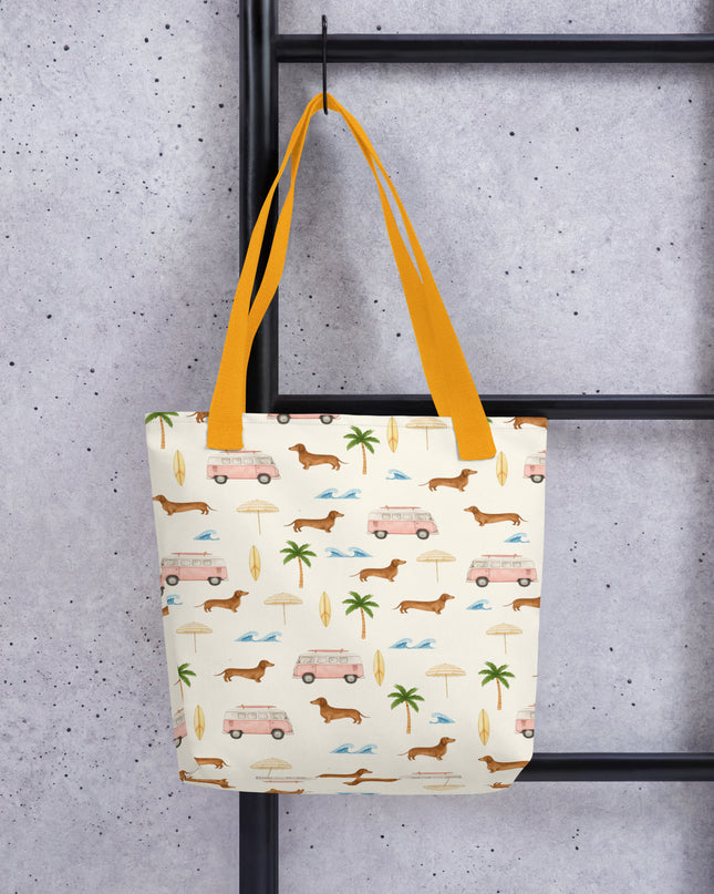 Tote Bag - Beach Cruisin' Wiener Dogs