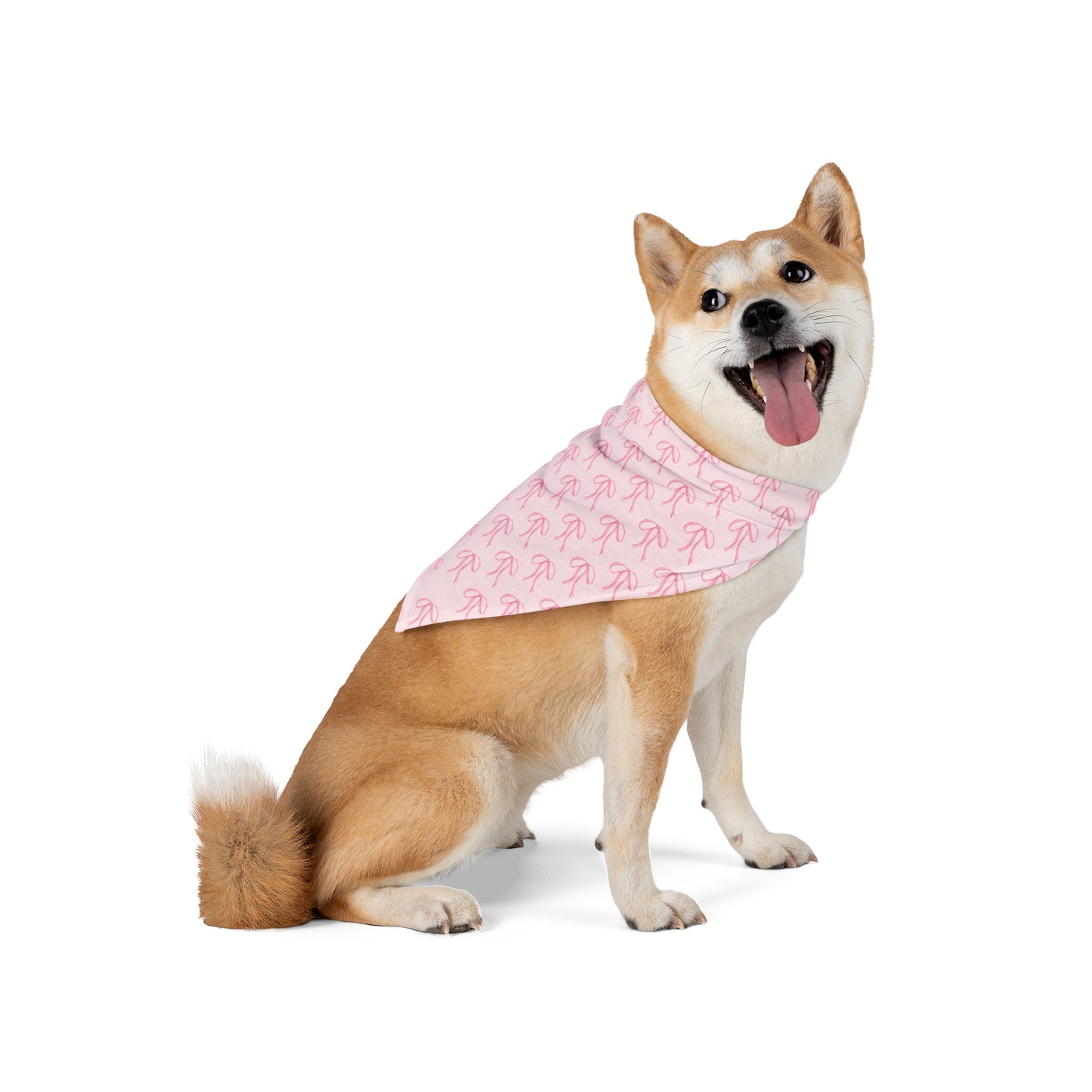 Little Bow Pink Dog Bandana