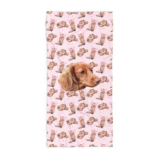 Cowgirlie Coquette Custom Beach Towel