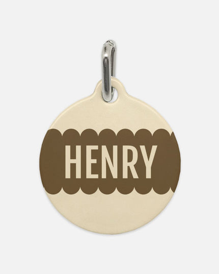 Pet Tag - Rustic Dachshund Coquette Christmas Plain