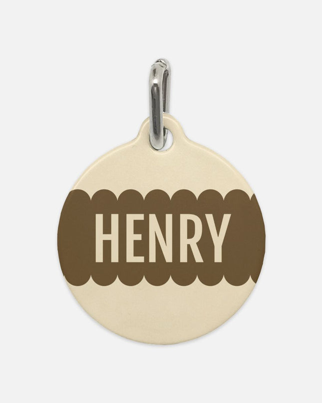 Pet Tag - Rustic Dachshund Coquette Christmas Plain