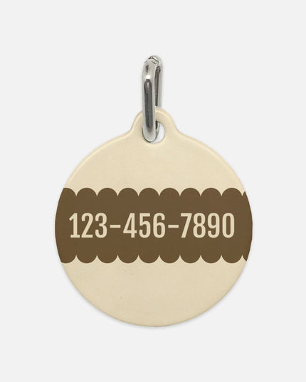 Pet Tag - Rustic Dachshund Coquette Christmas Plain