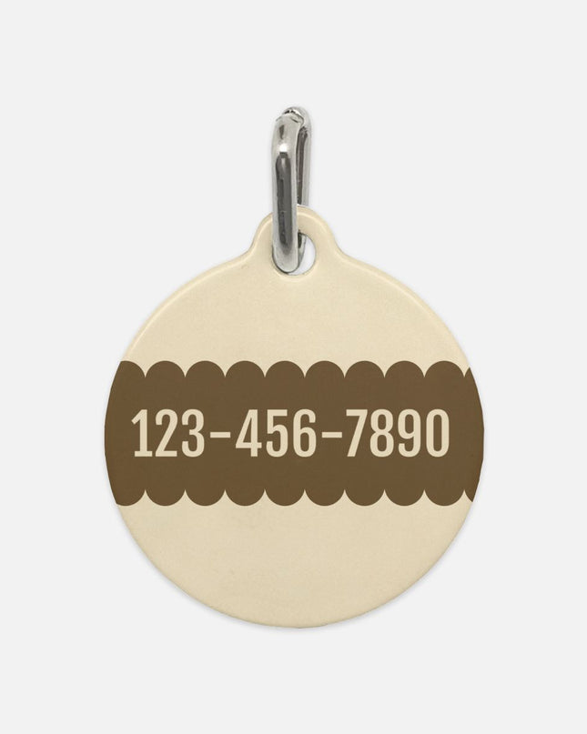 Pet Tag - Rustic Dachshund Coquette Christmas Plain