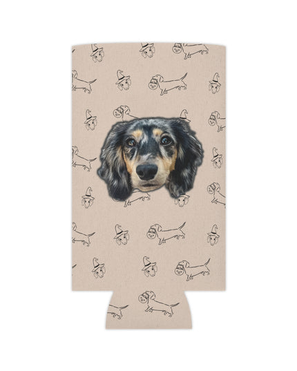 Dachshund Stroll Halloween Edition Custom Can Cooler Coozie