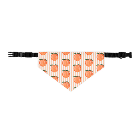 Peach Pattern Collar Pet Bandana