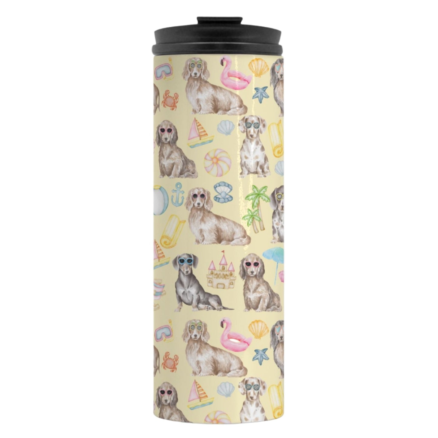 Dachshund Medley Beach Party Thermal Tumbler 16 oz.