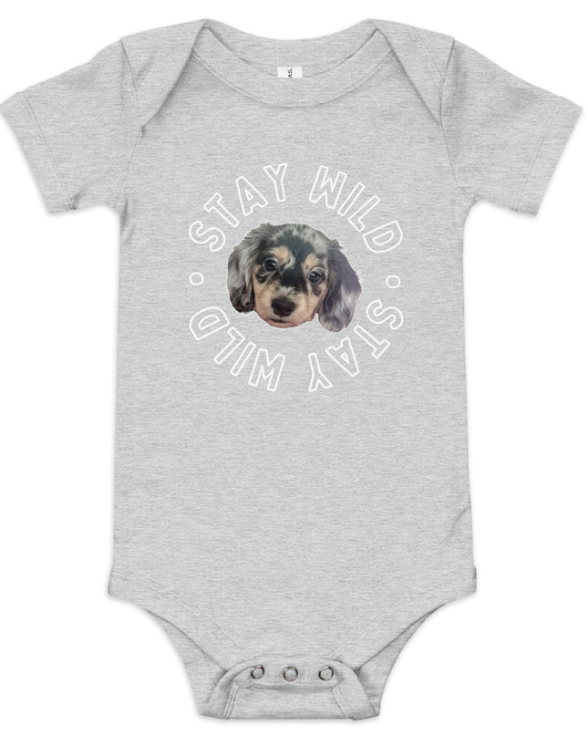 'Stay Wild' Personalized Baby Short Sleeve Custom One Piece