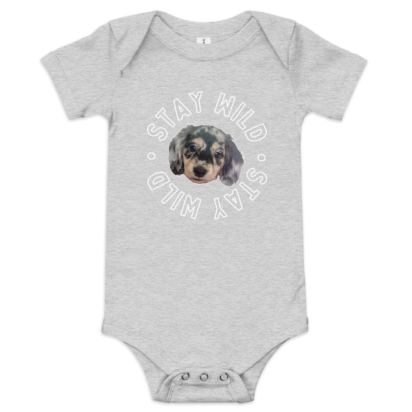 'Stay Wild' Personalized Baby Short Sleeve Custom One Piece