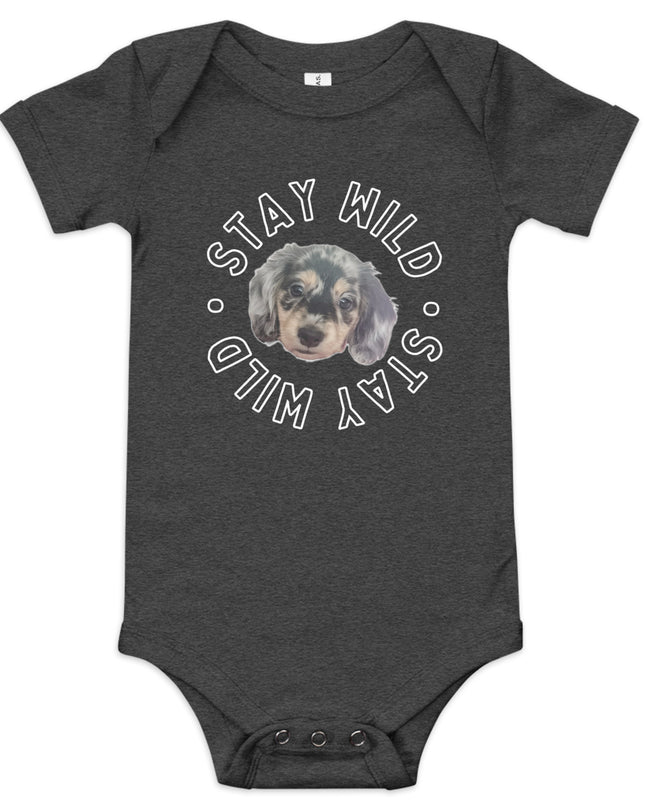 'Stay Wild' Personalized Baby Short Sleeve Custom One Piece