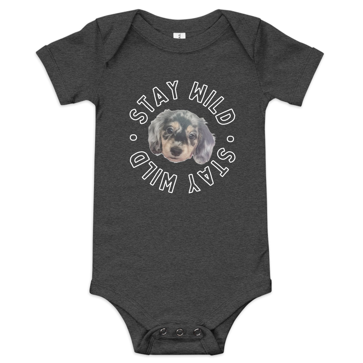 'Stay Wild' Personalized Baby Short Sleeve Custom One Piece