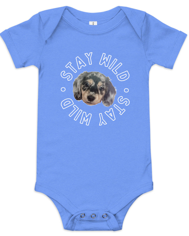 'Stay Wild' Personalized Baby Short Sleeve Custom One Piece