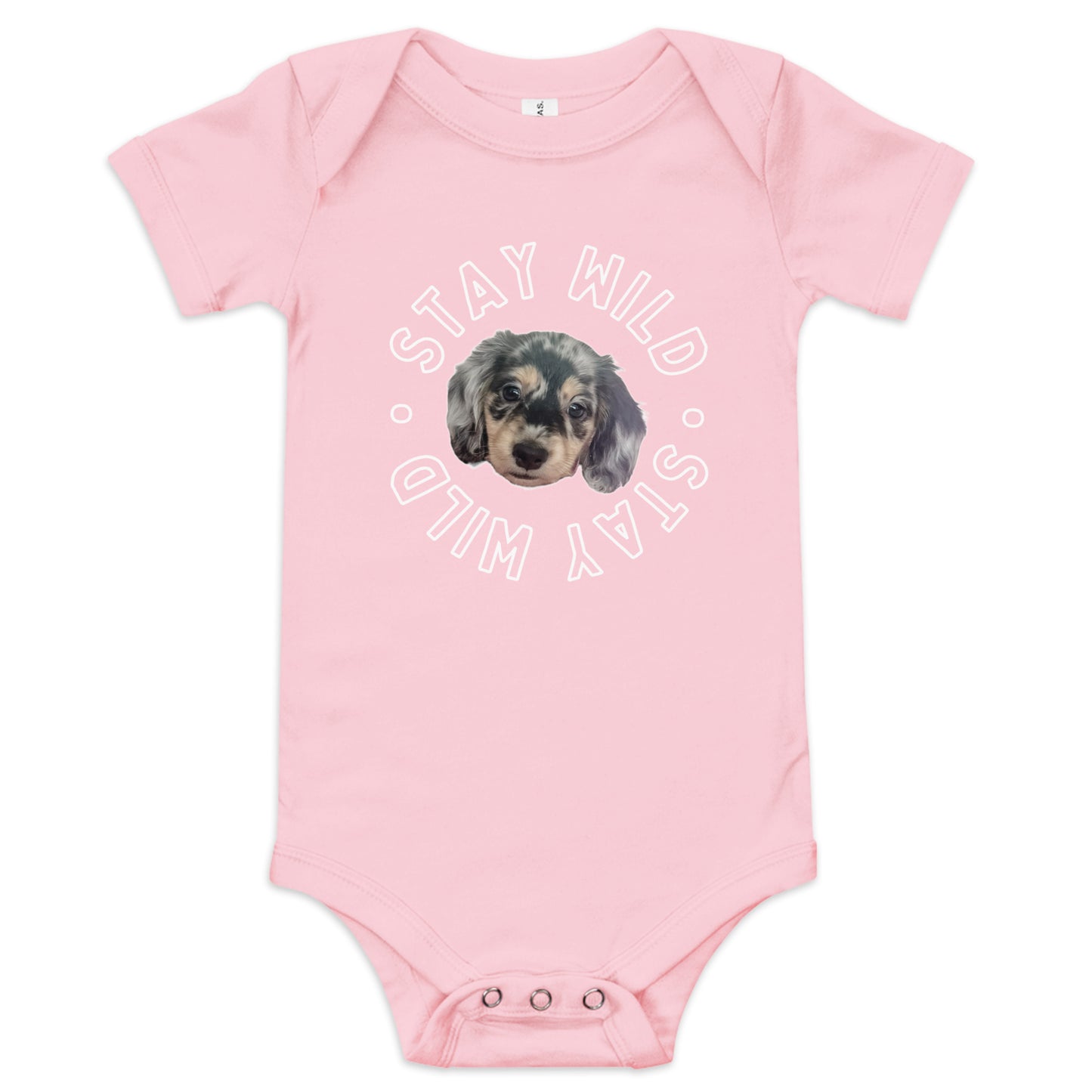 'Stay Wild' Personalized Baby Short Sleeve Custom One Piece