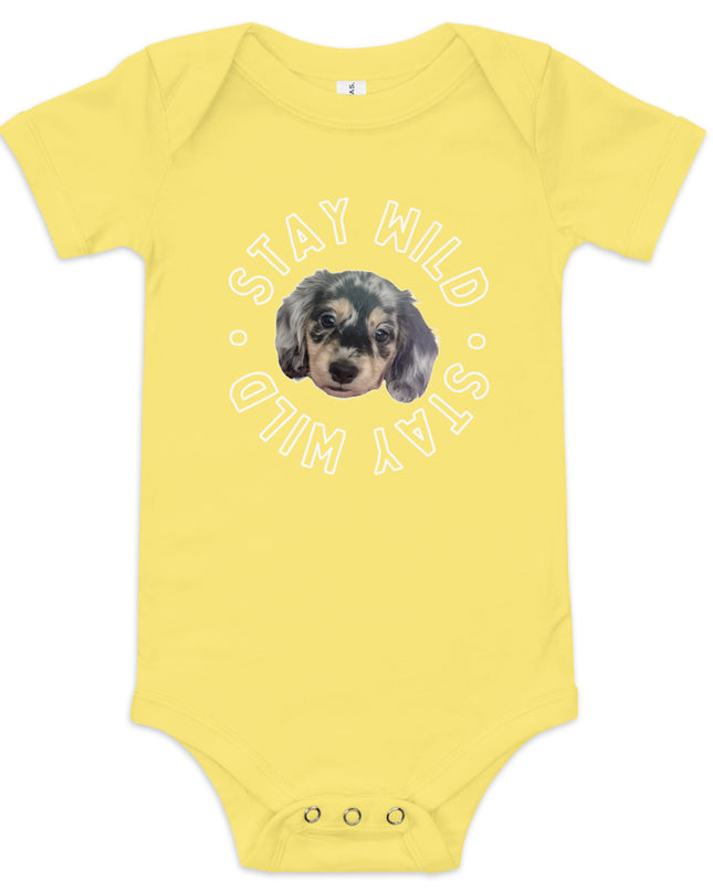 'Stay Wild' Personalized Baby Short Sleeve Custom One Piece