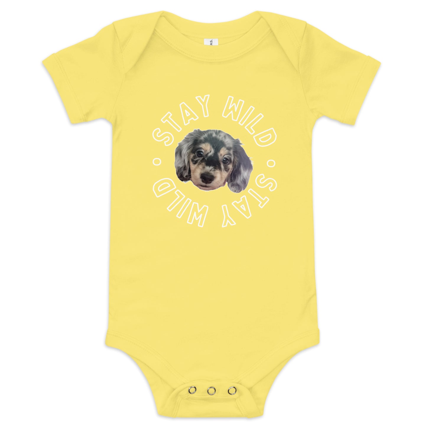 'Stay Wild' Personalized Baby Short Sleeve Custom One Piece