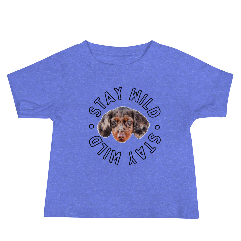 Personalized 'Stay Wild' Baby Jersey Short Sleeve Tee