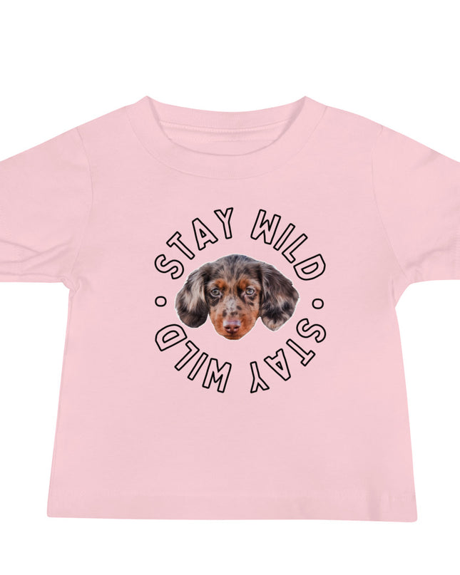 Personalized 'Stay Wild' Baby Jersey Short Sleeve Tee