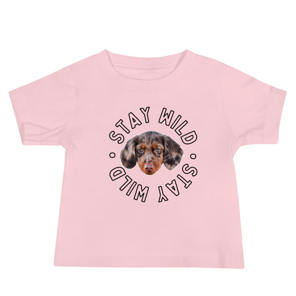 Personalized 'Stay Wild' Baby Jersey Short Sleeve Tee