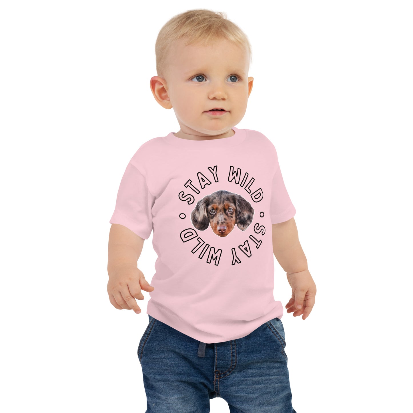 Personalized 'Stay Wild' Baby Jersey Short Sleeve Tee