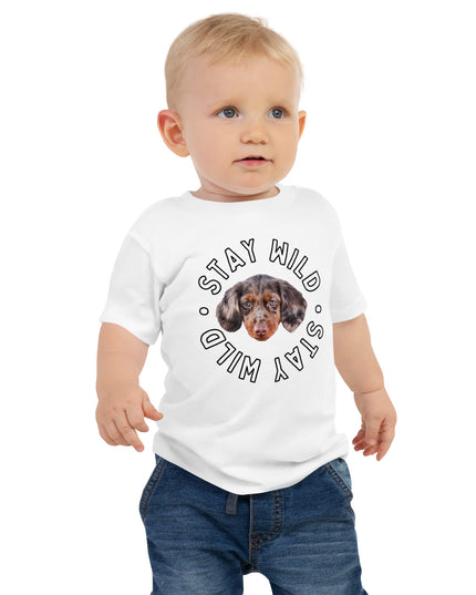Personalized 'Stay Wild' Baby Jersey Short Sleeve Tee