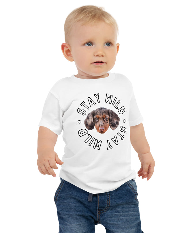 Personalized 'Stay Wild' Baby Jersey Short Sleeve Tee