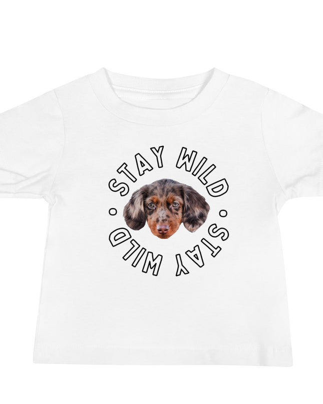 Personalized 'Stay Wild' Baby Jersey Short Sleeve Tee