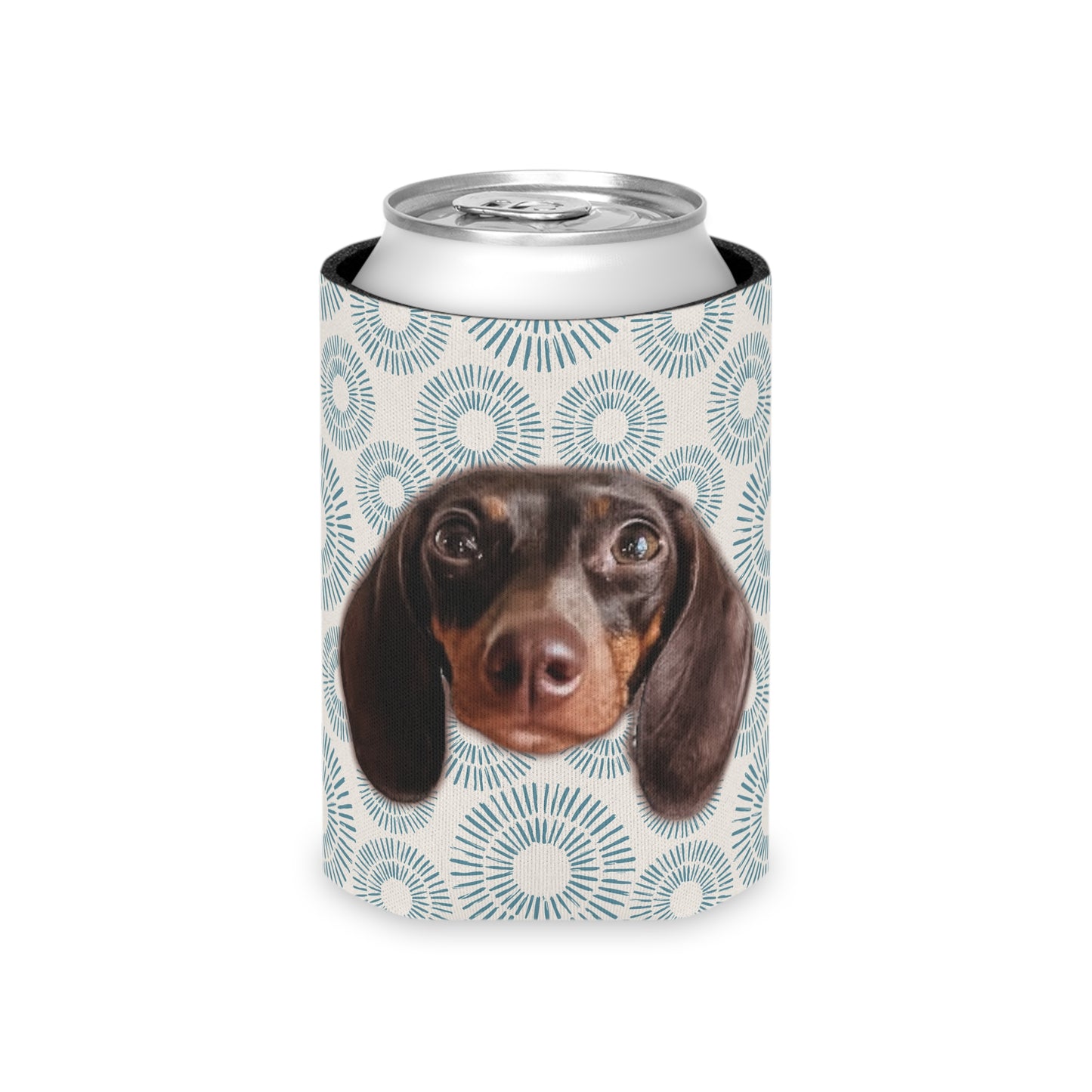 Indigo Burst Personalized Custom Can Cooler Coozie