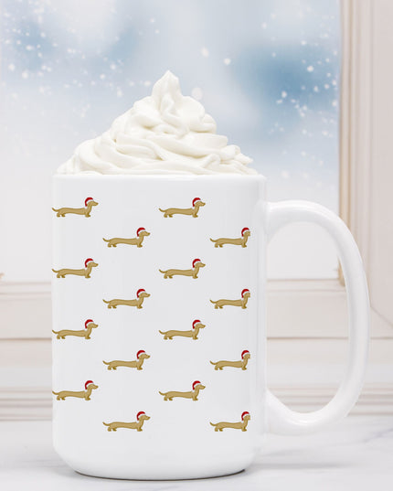 Christmas Coffee Mug - Dach Of Gold Green Coquette