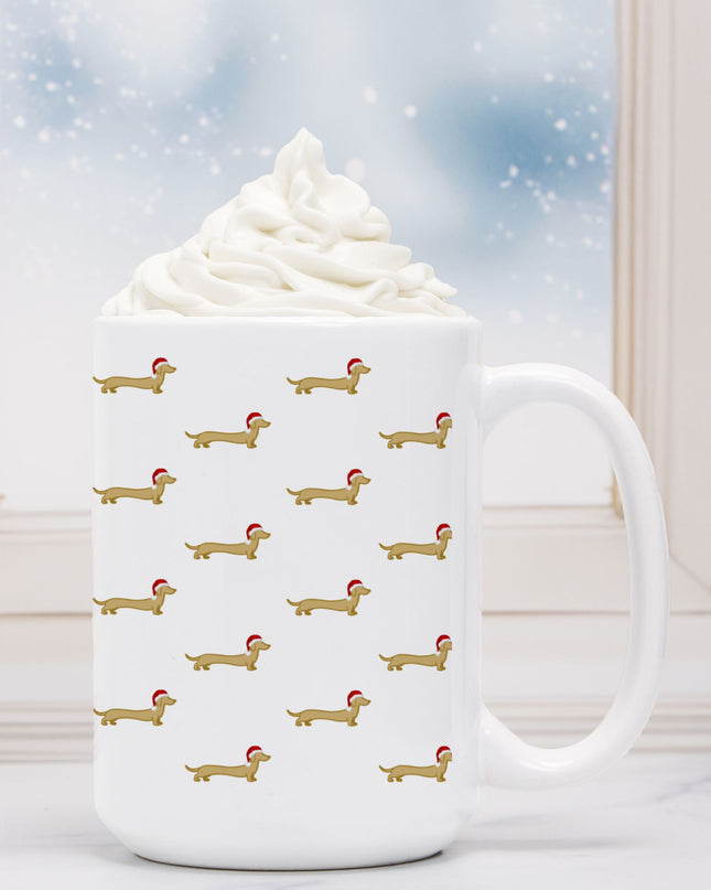 Christmas Coffee Mug - Dach Of Gold Green Coquette