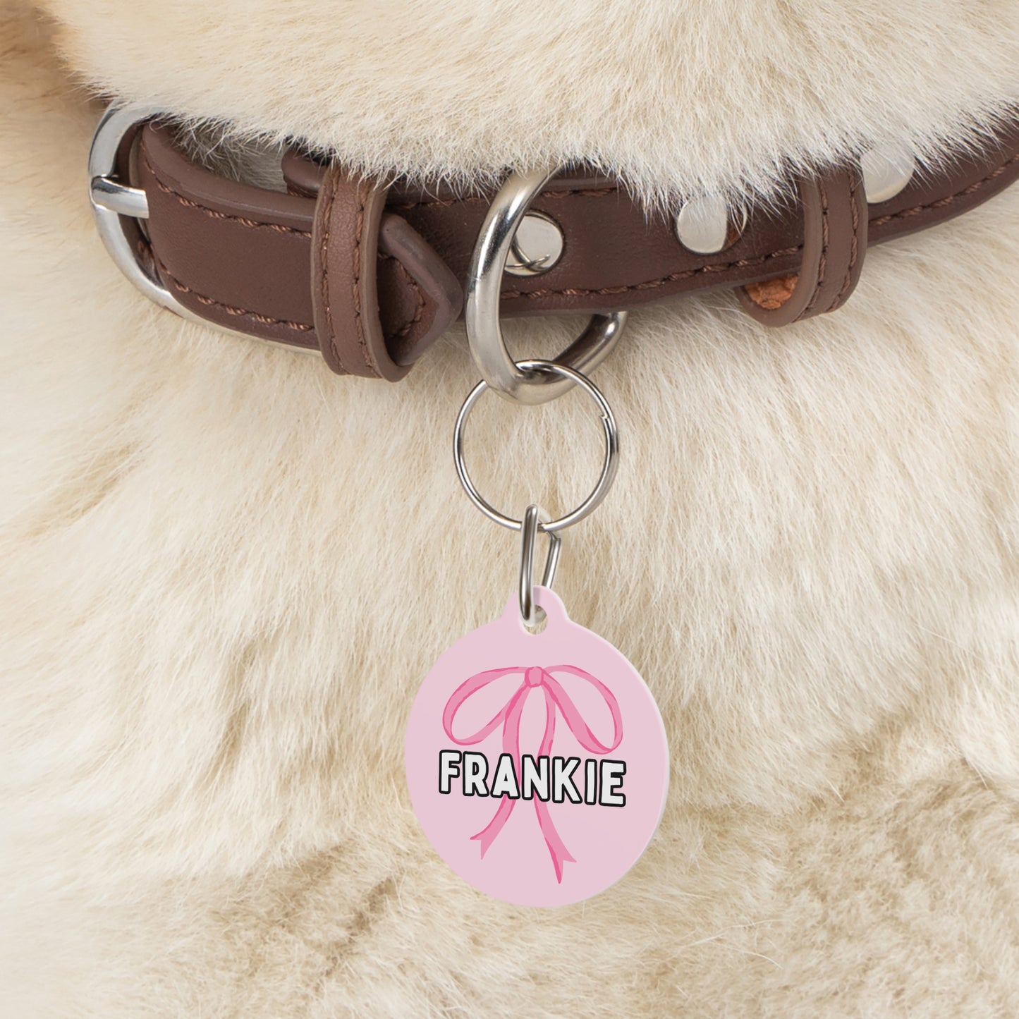 Pretty Pastels Custom Round Metal Pet Tag