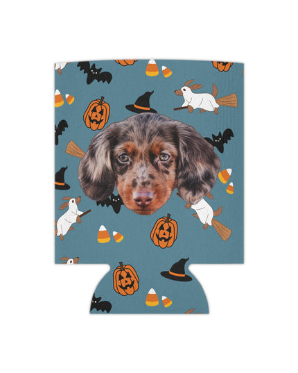 Happy Halloweenie Custom Can Cooler Koozie