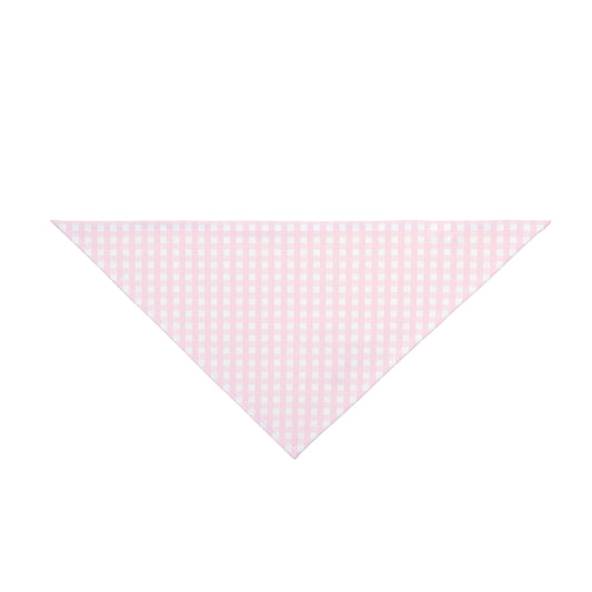 Pink Gingham Dog Bandana