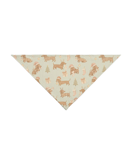 Dog Bandana - Deck The Dachshund Paws