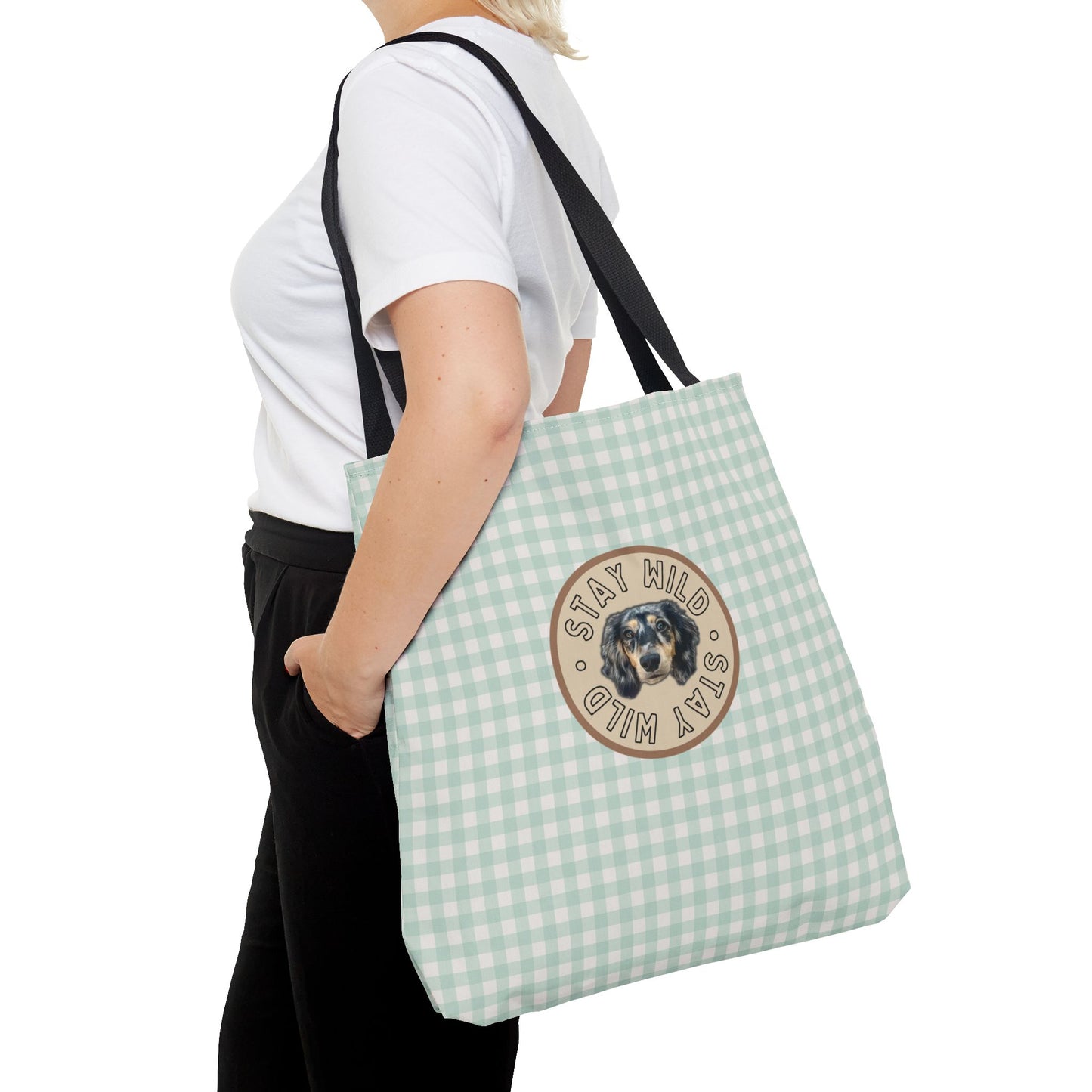 Fall Gingham Custom Tote Bag