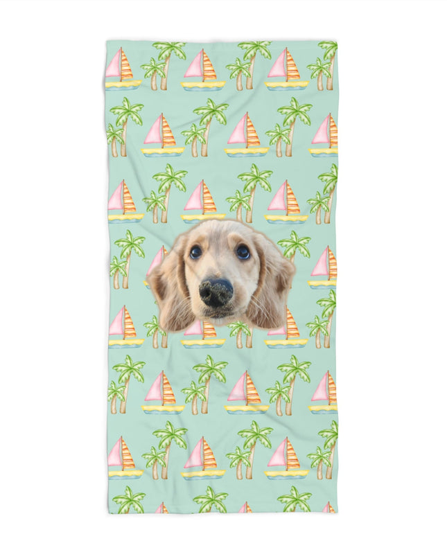 Coastal Sails Custom Beach Towel