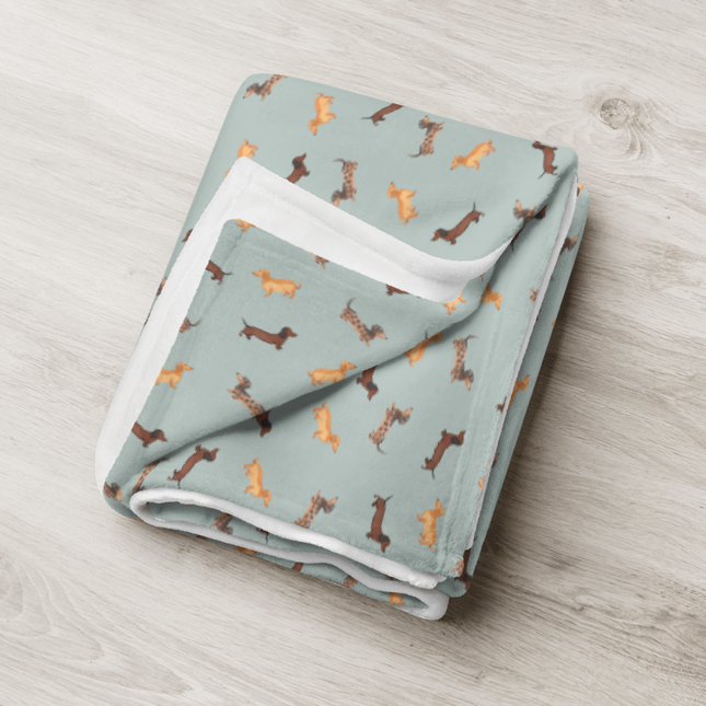 Super Soft Throw Blanket - Dachshund Medley