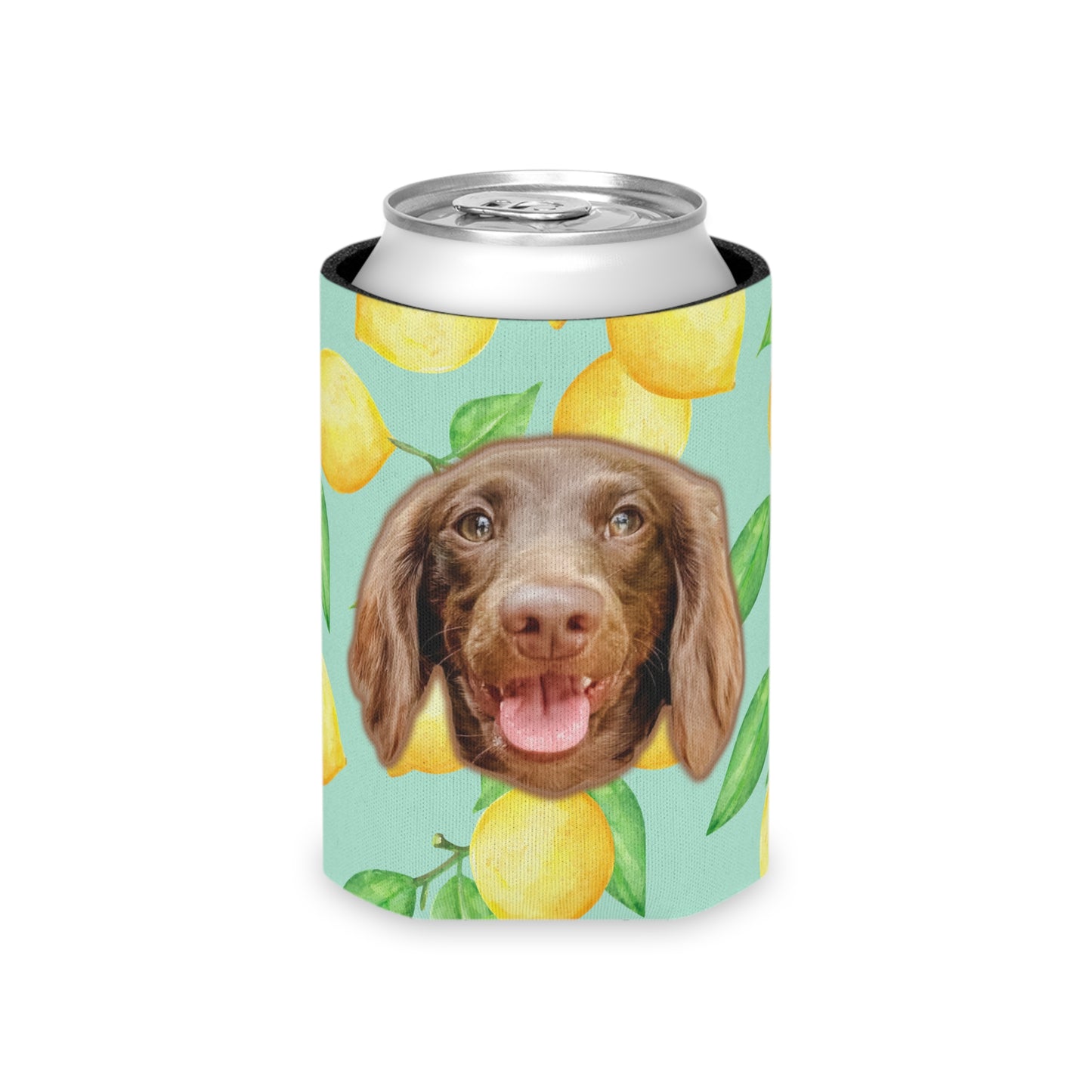 Citrus Sunshine Lemon Custom Can Cooler Coozie