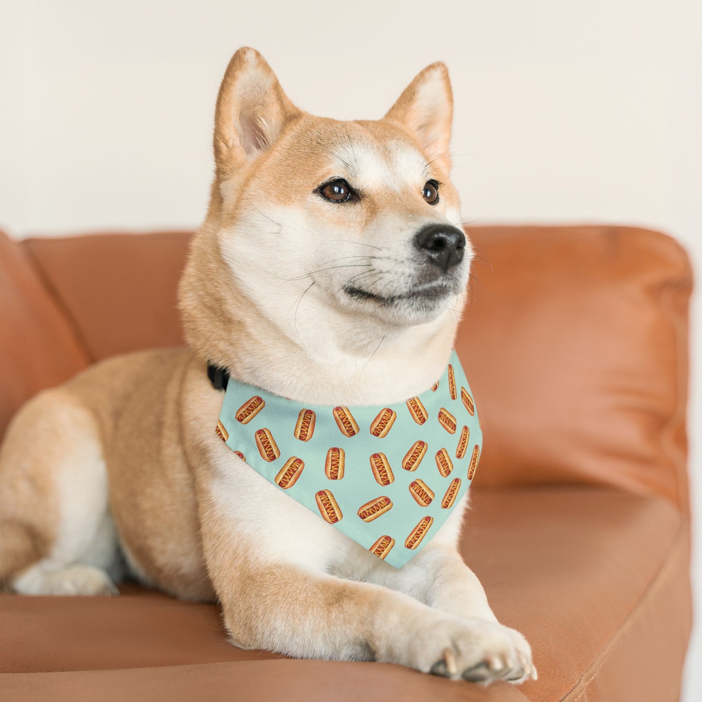 Hot Doggie Dog Collar Bandana