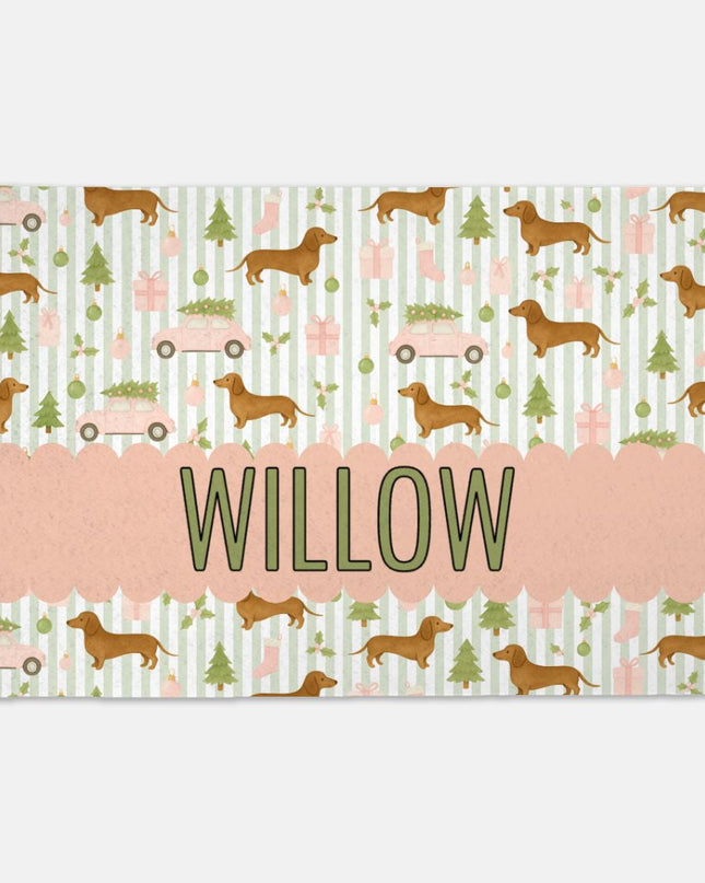 Pet Grub Mat - Christmas Wiener Wonderland
