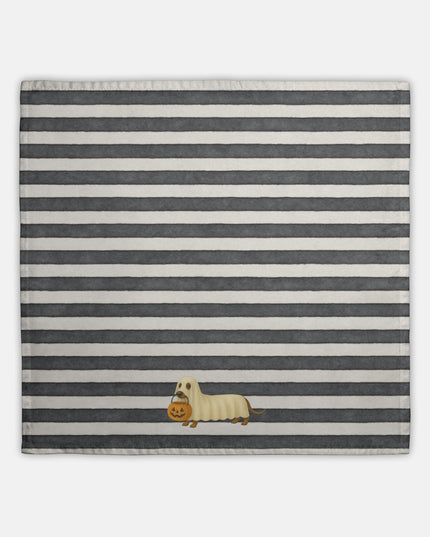 Hostess Towel - Spooky Striped Sausage Dog