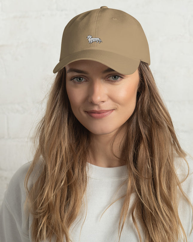 Dachshund Outline Embroidered Classic Hat