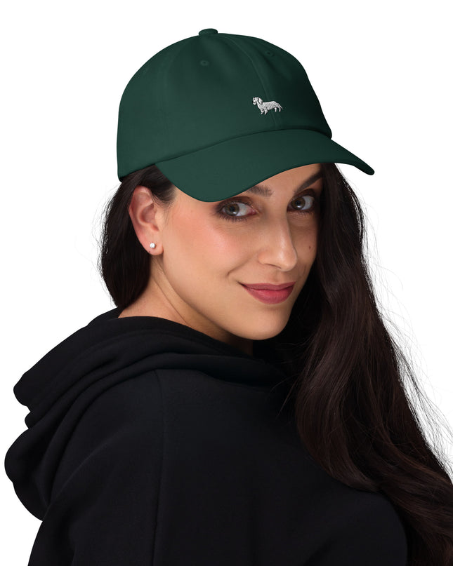 Dachshund Outline Embroidered Classic Hat