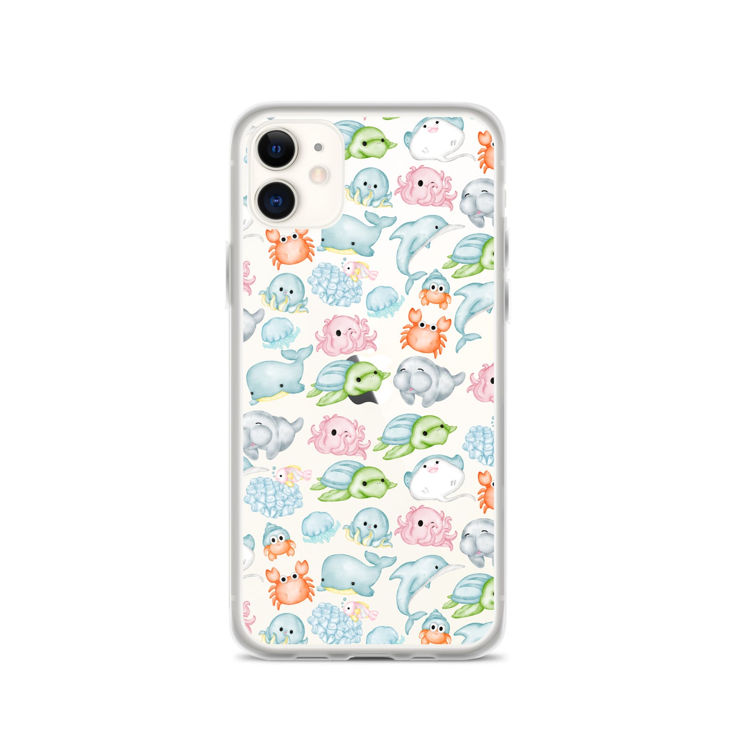 Under The Sea Animal Party Clear Case for iPhone®