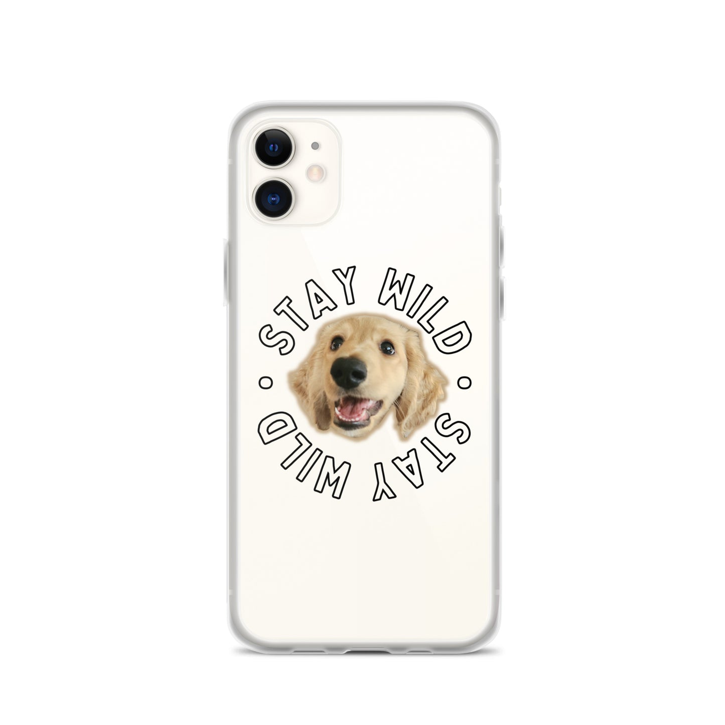 'Stay Wild' Custom Personalized Clear Case for iPhone®